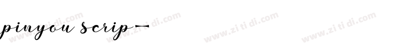 pinyou scrip字体转换